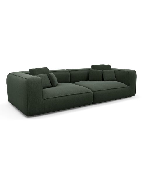 ROMY 4-Sitzer-Sofa Weich gewebter Duschstoff khakigrün - 304x105x70