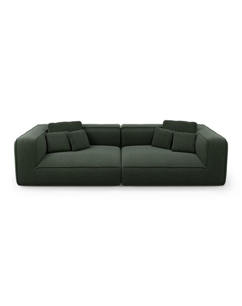 ROMY 4-Sitzer-Sofa Weich gewebter Duschstoff khakigrün - 304x105x70