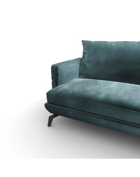 Unic 2-Sitzer-Sofa petrolblau - 170x92x83