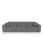 5-zitsbank met 2 sierkussens RUBEN Antracietgrijs corduroy - 323x95x78