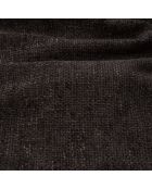 Divano angolare sinistro LIAM in velluto stagionato nero - 272x90x74