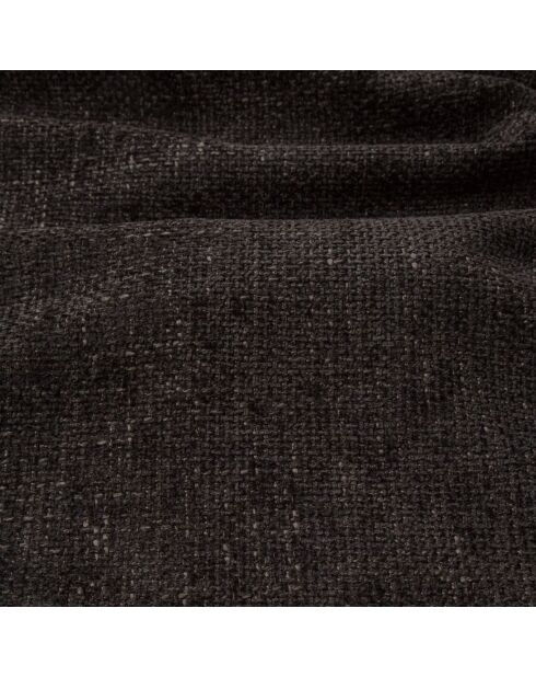 Divano angolare sinistro LIAM in velluto stagionato nero - 272x90x74