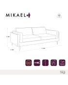 Mikael 2-Sitzer-Sofa Kamelleder - 149x84x80