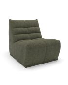 Fauteuil modulable Jody Tissu bouclette Vert olive - 85x112x80