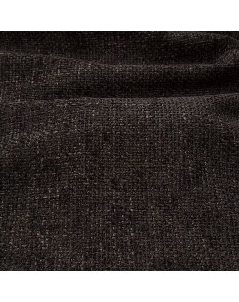 Canapé 3 places NOVA Velours tramé Noir - 205x97x73