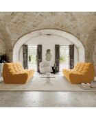 Jody 3-Sitzer-Modulsofa Velours MUSTARD - 175x112x80