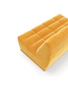 Jody 3-Sitzer-Modulsofa Velours MUSTARD - 175x112x80