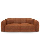 LIAM 4-zitsbank Terracotta geweven fluweel - 230x90x74