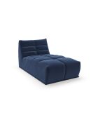Méridienne modulable Jody Velours BLEU NUIT - 105x185x80