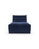 Méridienne modulable Jody Velours BLEU NUIT - 105x185x80