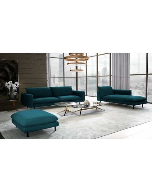 Méridienne ISAK droite Bleu pétrole - 60x160x85