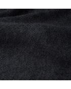 Canapé 3 places EMY Tissu bouclette Noir - 205x88x77