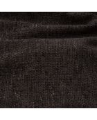 Divano angolare destro LIAM in velluto stagionato nero - 272x90x74