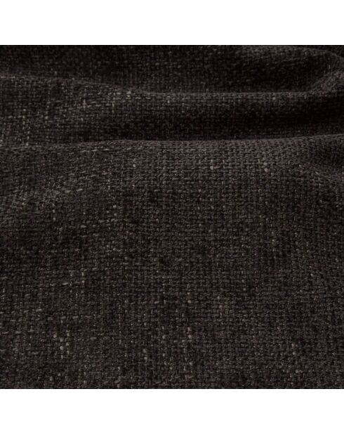 Divano angolare destro LIAM in velluto stagionato nero - 272x90x74