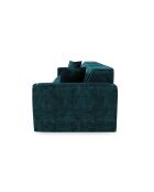 5-zitsbank met 2 sierkussens RUBEN Velvet Peacock blauw - 323x95x78