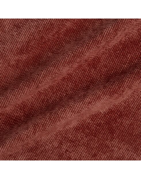 Fauteuil pivotant NELLY Velours côtelé Rouge Brique - 81x98x77