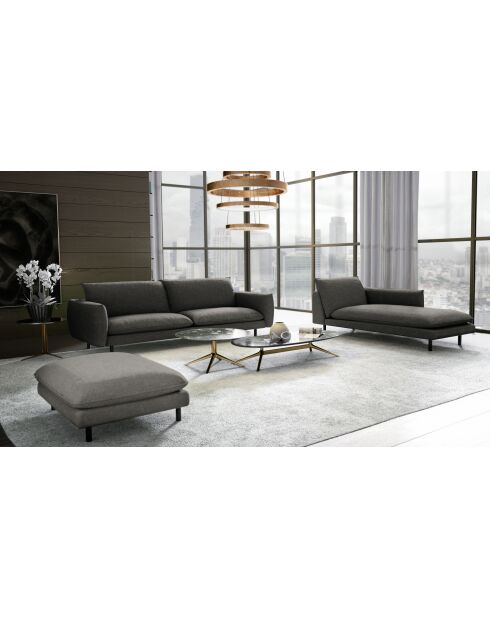 MERIDIENNE GAUCHE ISAK GRIS ANTHRACITE - 60x160x85