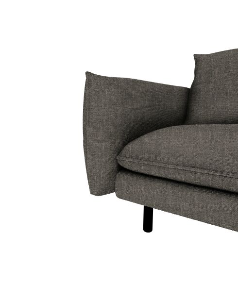 MERIDIENNE GAUCHE ISAK GRIS ANTHRACITE - 60x160x85