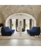 Jody Modulares 4-Sitzer-Sofa Velours MITTERNACHTBLAU - 205x112x80