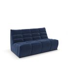 Jody Modulares 4-Sitzer-Sofa Velours MITTERNACHTBLAU - 205x112x80