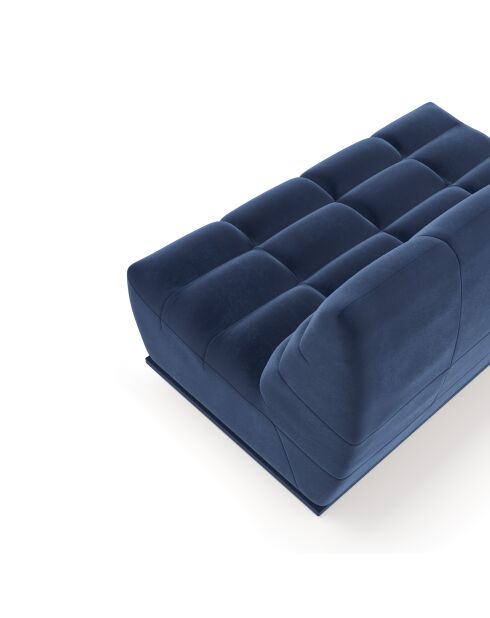 Divano modulare Jody 4 posti Velours MIDNIGHT BLUE - 205x112x80