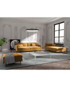 POUF JUSTIN MOUTARDE - 70x50x78