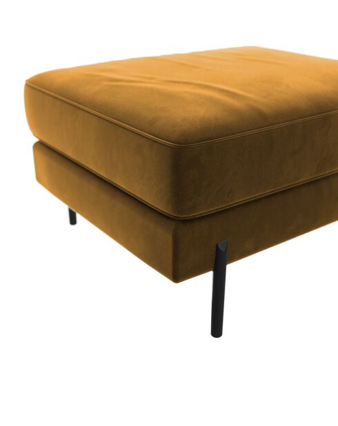 POUF JUSTIN MOUTARDE - 70x50x78