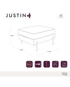 POUF JUSTIN MOUTARDE - 70x50x78