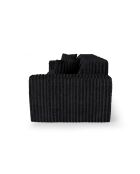 3-zitsbank met 2 sierkussens RUBEN Corduroy XXL Zwart - 232x95x78