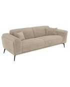 GLENN 3-zitsbank Beige geweven fluweel - 220x90x74