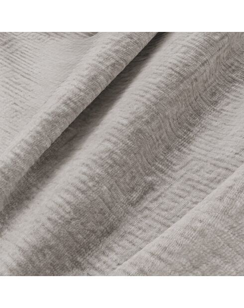 NOVA rechtes Ecksofa Beiger gemusterter Samt - 280x165x73