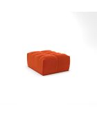 Jody Velours ORANGE modulaire voetenbank - 85x105x44