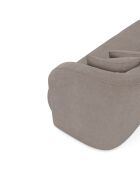 EMY 2-Sitzer-Sofa aus taupefarbenem Webstoff - 185x88x77