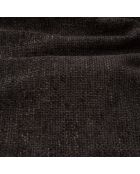 Omvormbare rechterhoekbank express Dunlopillo matras 140cm NOVA Zwart getextureerd fluweel - 299x165x73