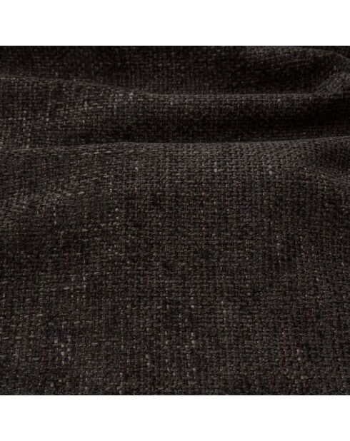 Omvormbare rechterhoekbank express Dunlopillo matras 140cm NOVA Zwart getextureerd fluweel - 299x165x73