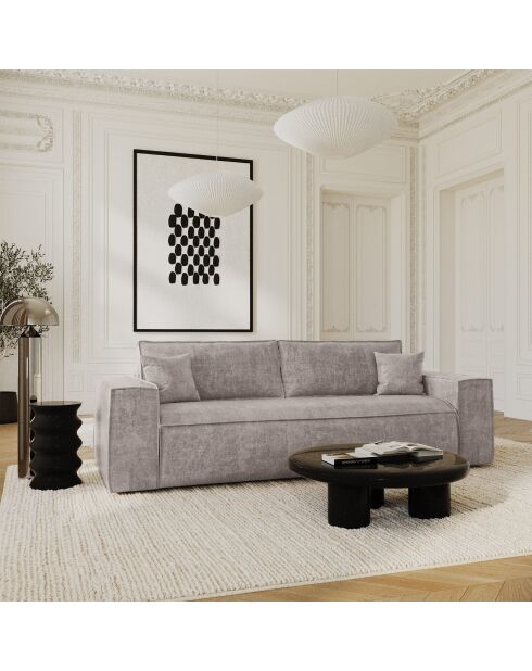 Colchón de sofá convertible Express 160 cm RUBY taupe velvet - 236x100x80