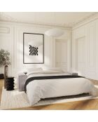 Express converteerbare slaapbank 160 cm RUBY taupe fluweel - 236x100x80