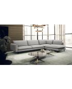 Sofá Isak gran angular gris claro - 262x92x85