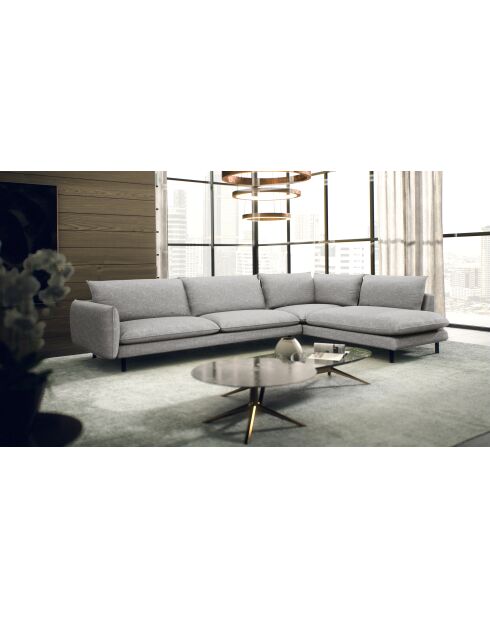 Isak hellgraues Weitwinkelsofa - 262x92x85