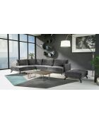 Sofá izquierdo unic gran angular gris peltre - 300x202x83