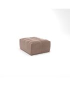 Pouf modulable Jody Velours Beige taupe - 85x105x44