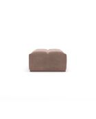 Pouf modulable Jody Velours Beige taupe - 85x105x44