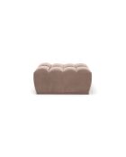 Pouf modulable Jody Velours Beige taupe - 85x105x44
