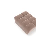 Pouf modulable Jody Velours Beige taupe - 85x105x44