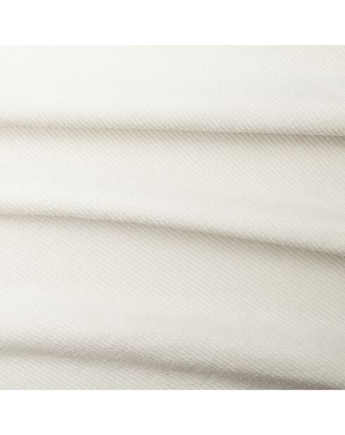 Fauteuil pivotant NELLY Velours côtelé Blanc cassé - 81x98x77