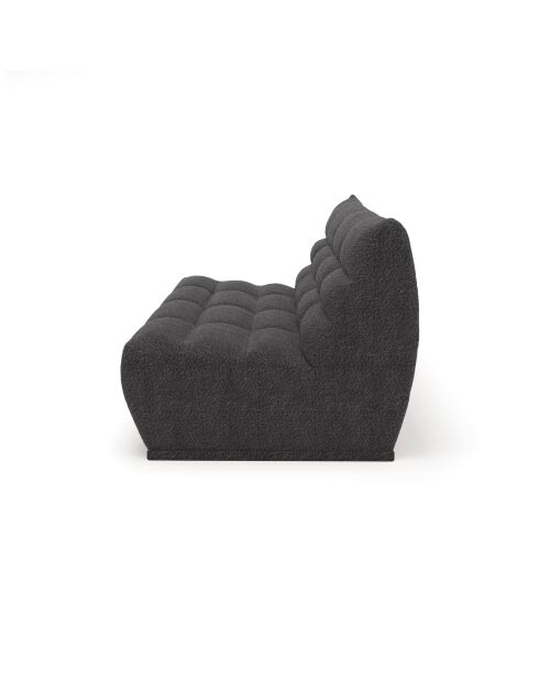 Jody modulaire 4-zitsbank Antracietgrijze krulstof - 205x112x80