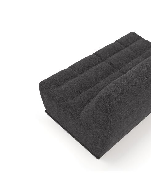 Jody modulaire 4-zitsbank Antracietgrijze krulstof - 205x112x80