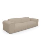 Express ausziehbares Sofa Dunlopillo 160 cm Matratze NOVA 160 cm NOVA Beige Frotteestoff — 234 x 95 x 73