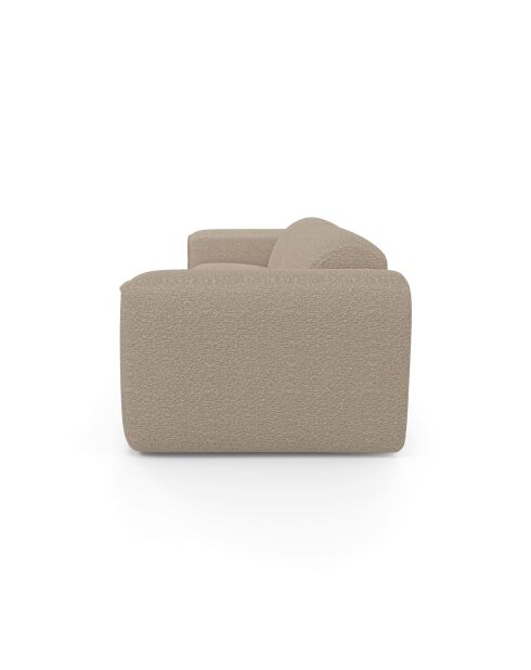 Express ausziehbares Sofa Dunlopillo 160 cm Matratze NOVA 160 cm NOVA Beige Frotteestoff — 234 x 95 x 73