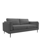 Mikael 2-Sitzer-Sofa aus grauem, gewebtem Stoff - 149x84x80